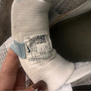 Nike Kids or women’s ' White and Gray Sneakers